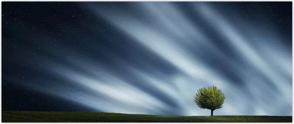 Tablou -Aurora boreală (120x50 cm)