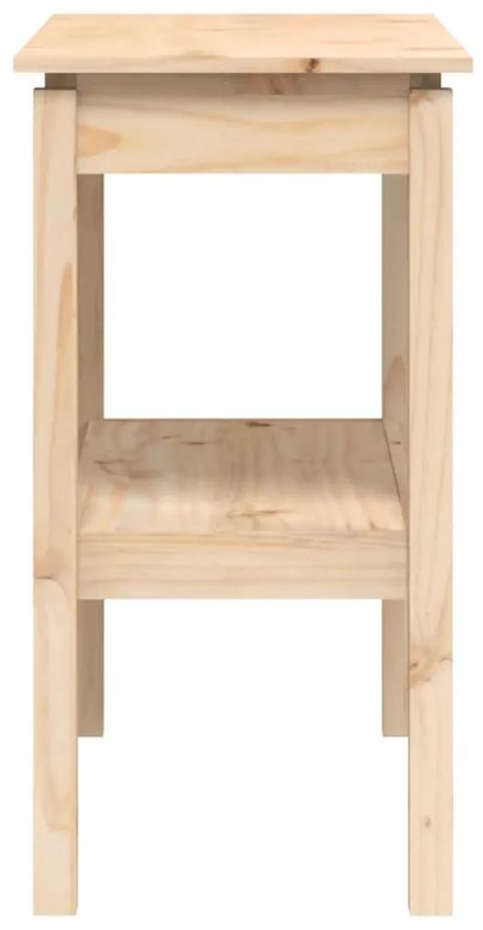 Masa consola, 80x40x75 cm, lemn masiv de pin 1, Maro, 80 x 40 x 75 cm