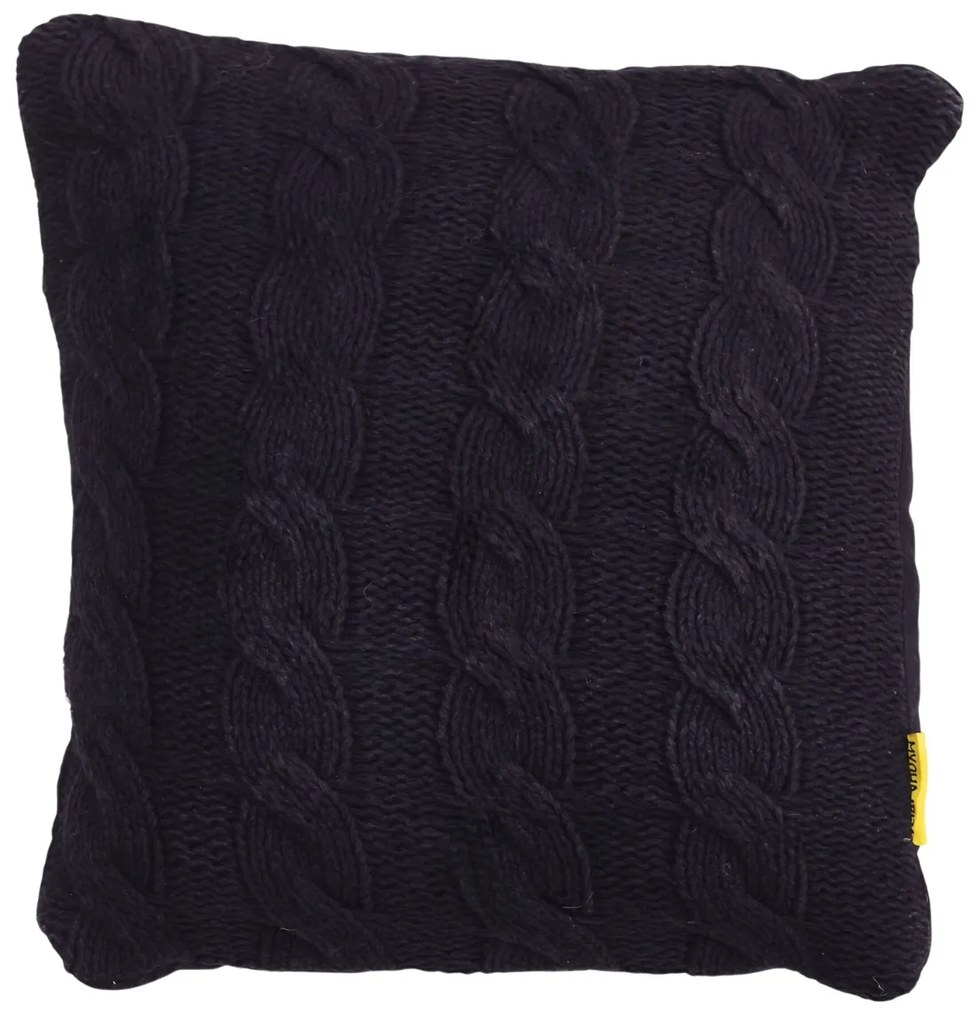 Perna decorativa CABLISS 45x45 cm, negru