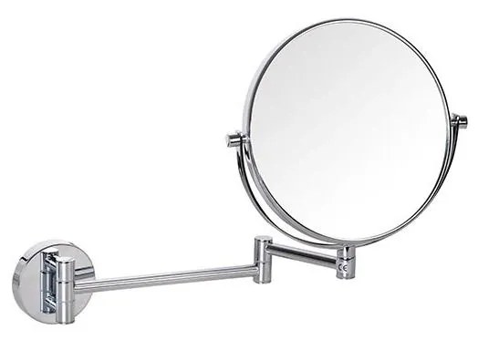 Oglindă cosmetică argintie, 23 x 28 cm