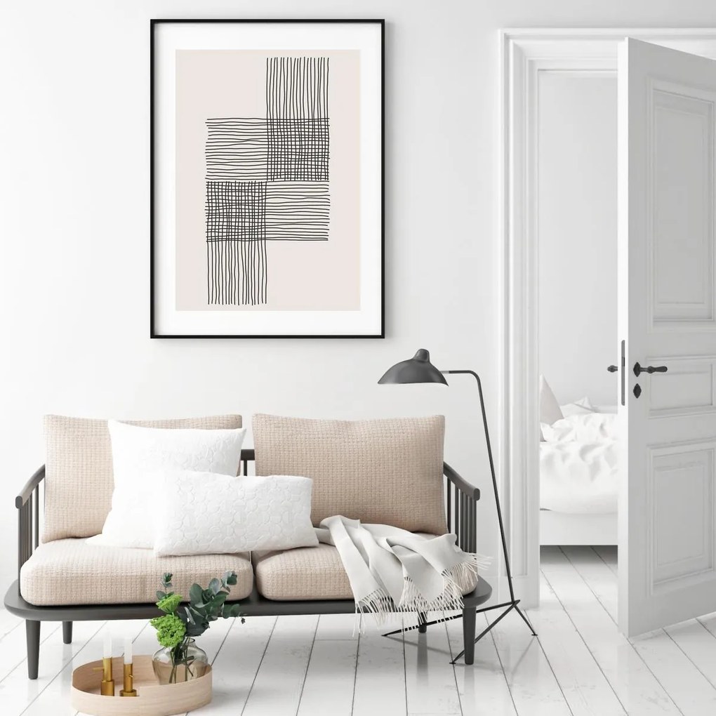 Poster - Abstracție pictată (A4)