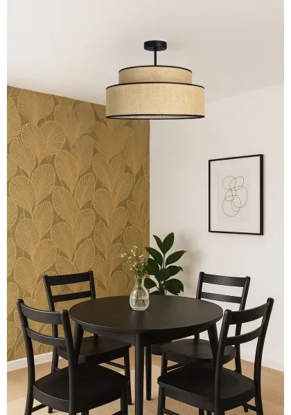 Lustră aplicată BOHO 1xE27/60W/230V bej