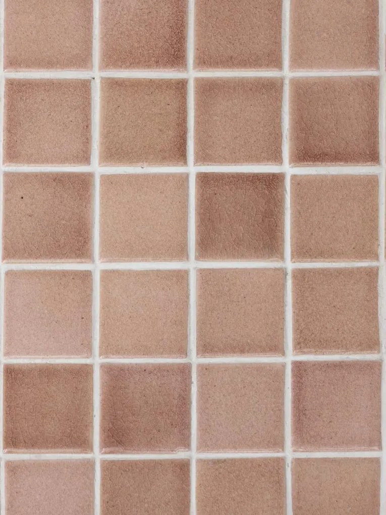Masuta laterala, din metal si ceramica, pink Algarve