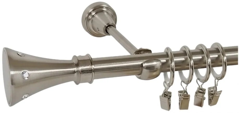 Galerie simpla CARTER /19 - inox (Alege marime: 240 cm)