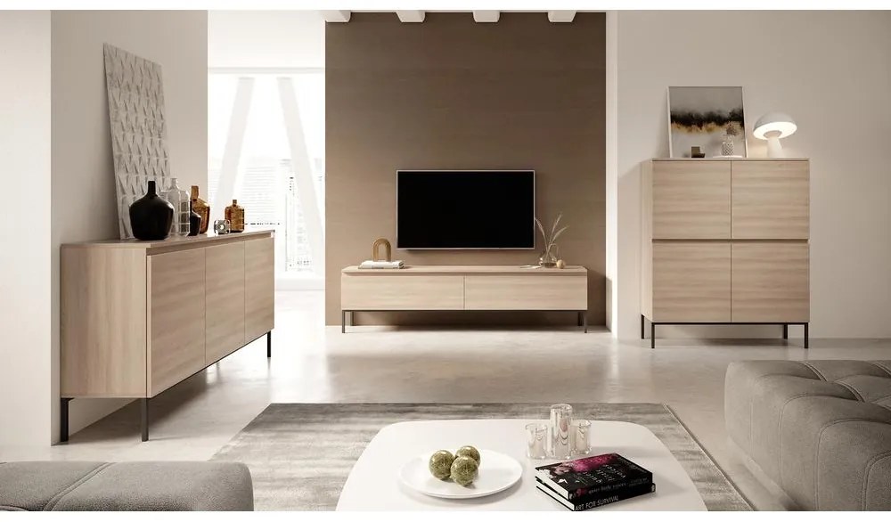 Dulap Bennasi B3 (stejar linberg + negru). 1099041