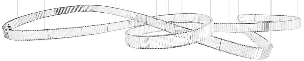 Lustra LED XXL moderna design deosebit CHARMES 380 crom