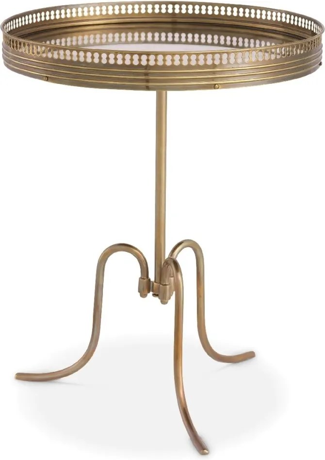 Masuta laterala design LUX cu blat din oglinda antic Classico