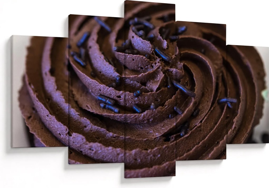 Tablou - Cupcake din ciocolată (150x105 cm)