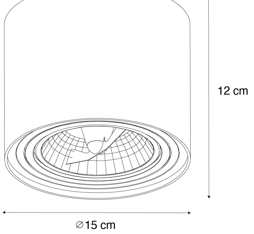 Spot inteligent de plafon alb, rotativ și înclinabil, cu Wifi GU10 111mm - Rondoo Up