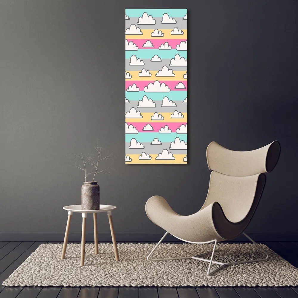 Tablou pe pânză canvas Fundal colorat nori