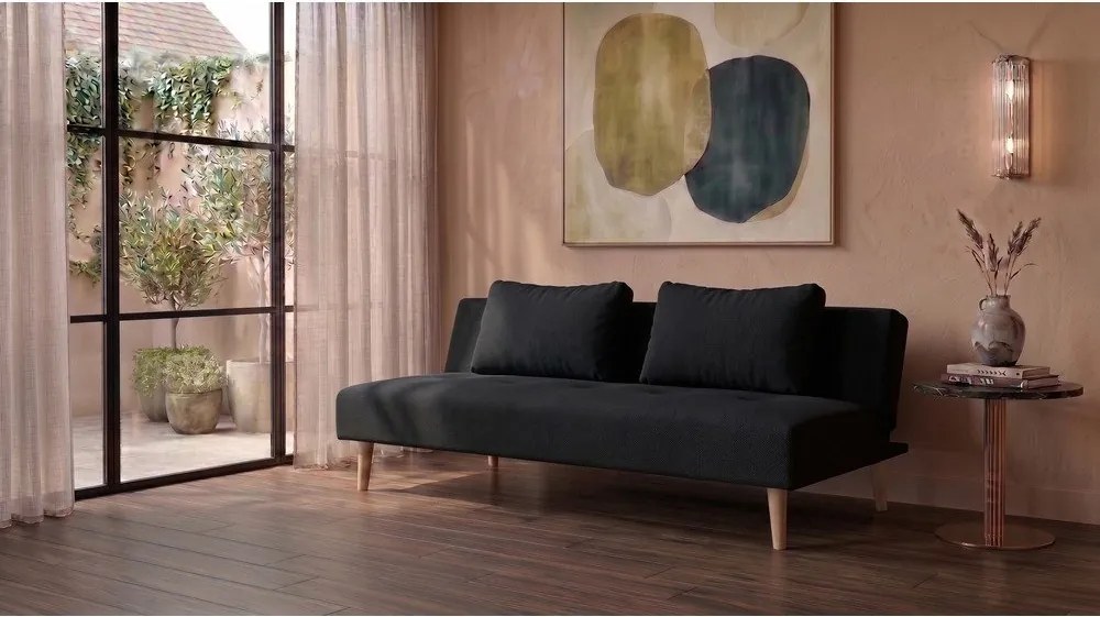 Canapea gri închis reglabilă/extensibilă 180 cm Matylda – Bonami Essentials