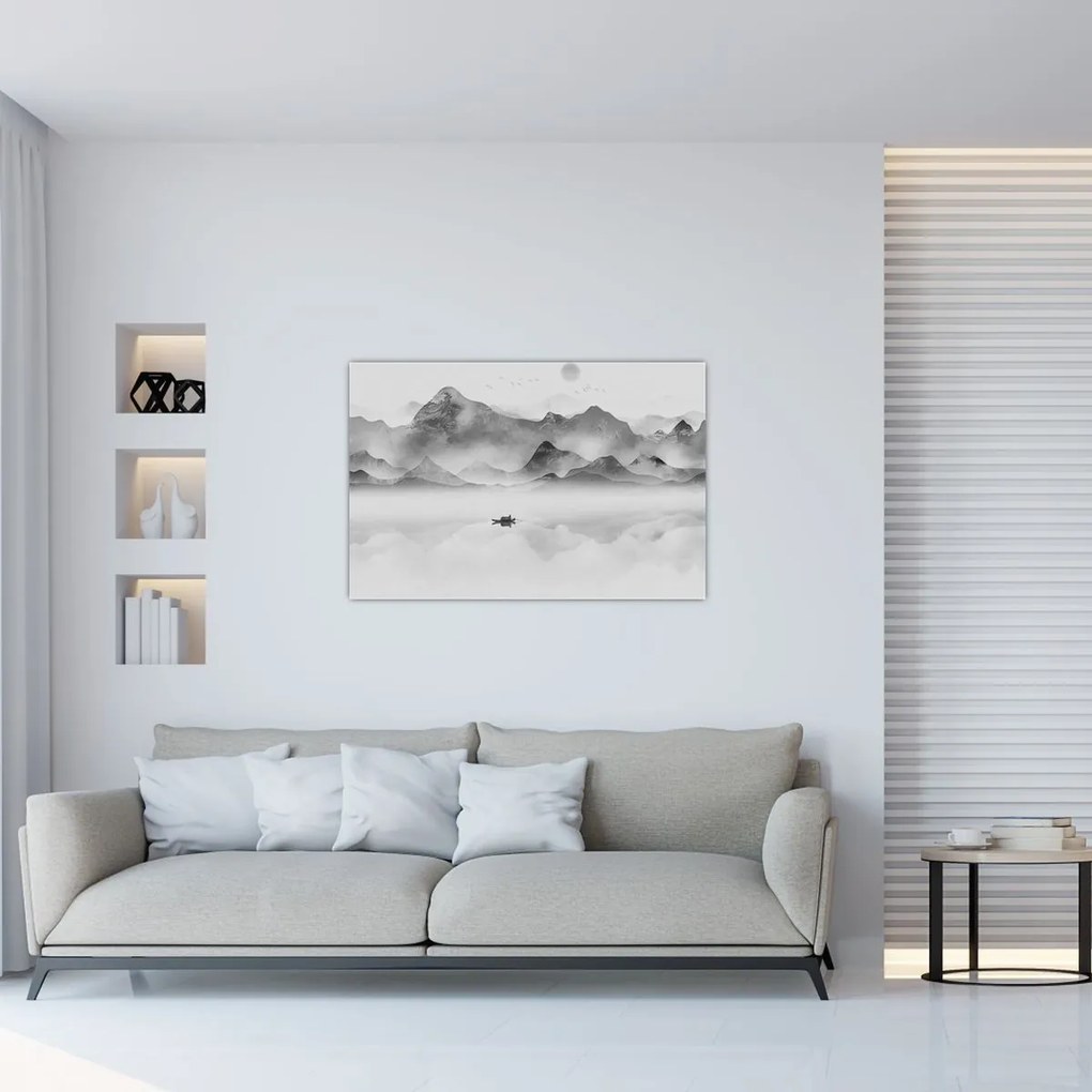 Tablou - Lac japonez (90x60 cm)