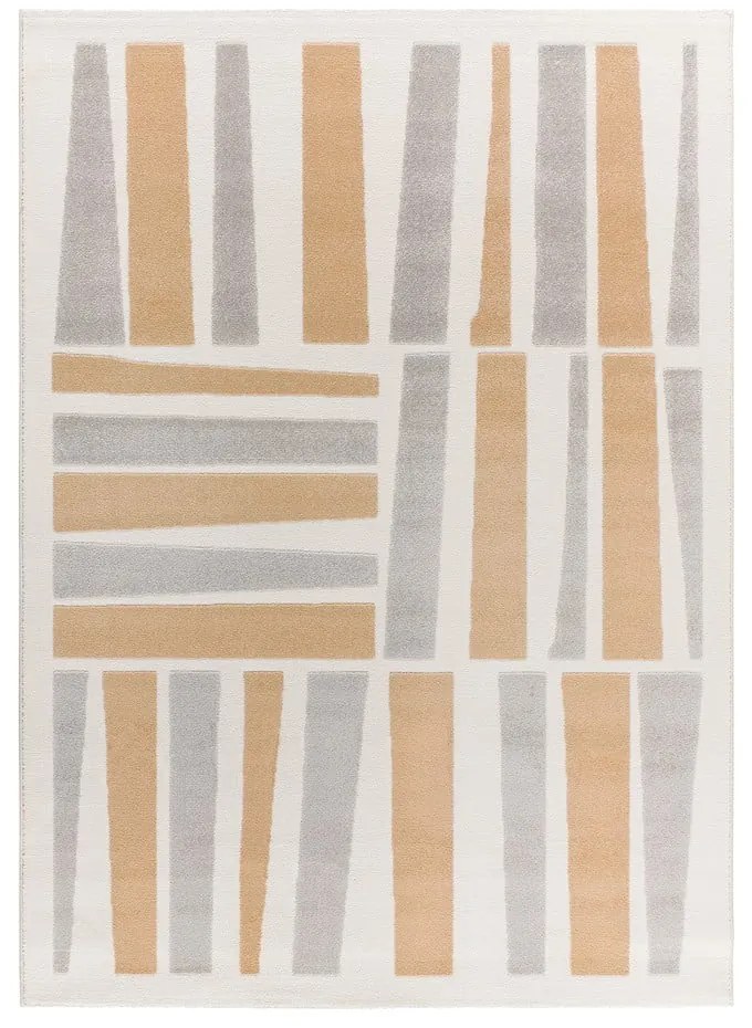 Covor gri deschis-crem 80x150 cm Flora – Universal