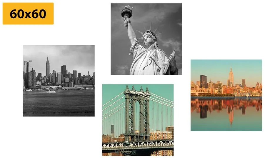 Set tablouri combinație interesantă orașului New York