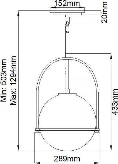 Quintiesse QN-SOMERSET-P-O-HB - Lustră SOMERSET pe tijă, 1xE27/60W/230V, finisaj bronz