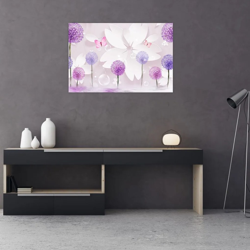 Tablou - Pe râul florilor (90x60 cm)