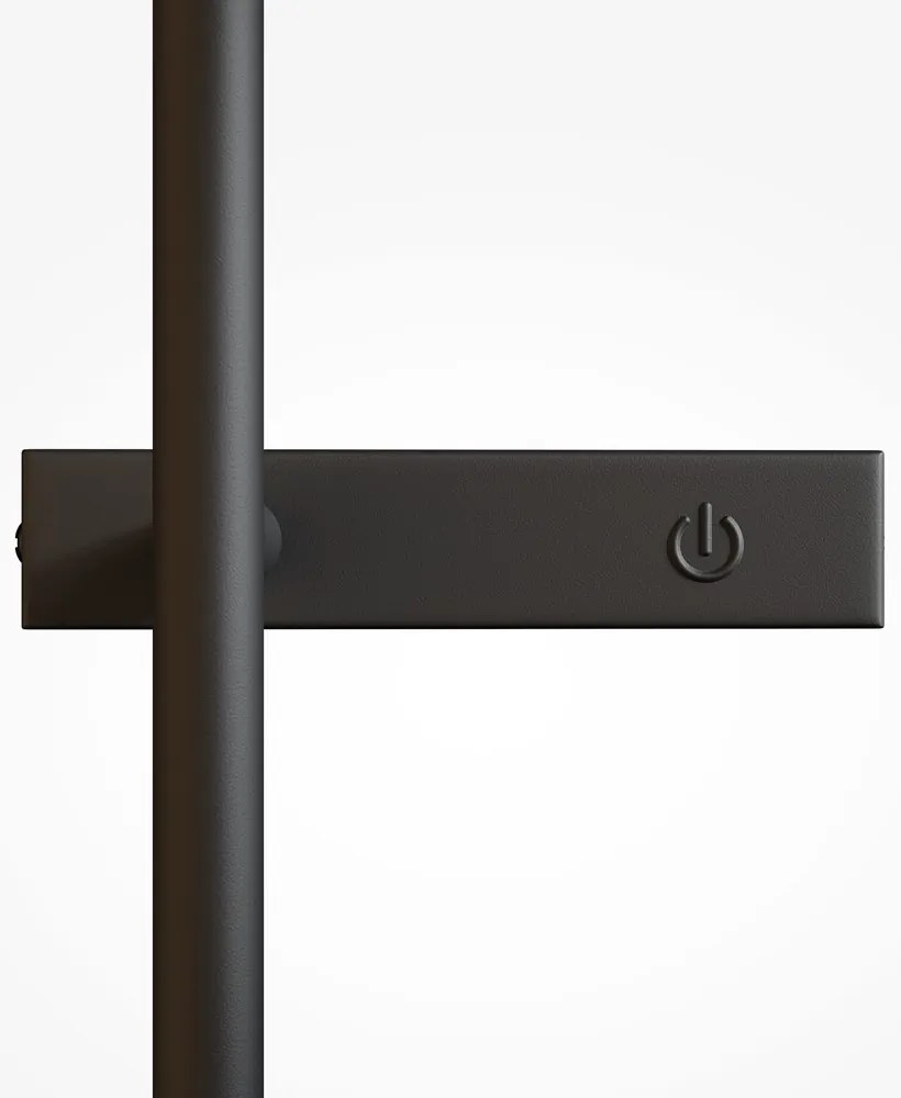 Aplica LED de perete stil minimalist Touch negru