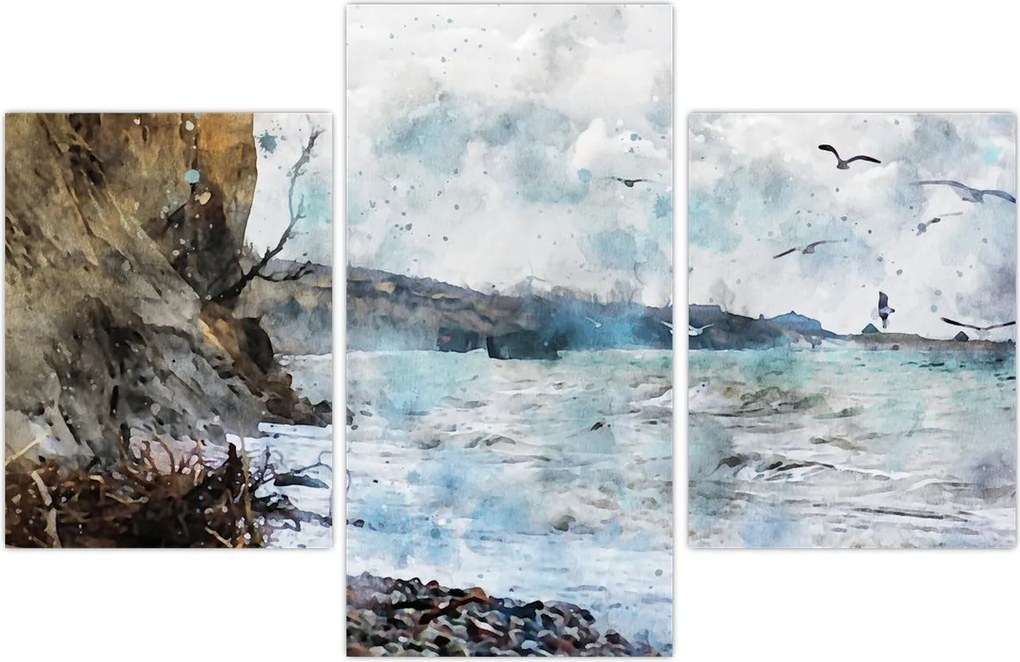 Tablou - Recif, acuarelă (90x60 cm)