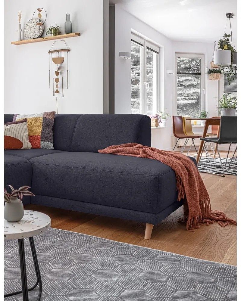 Colțar gri antracit extensibil/cu spațiu de depozitare (cu colț pe partea dreaptă/în formă de ”L”) Classy Sophie – Miuform