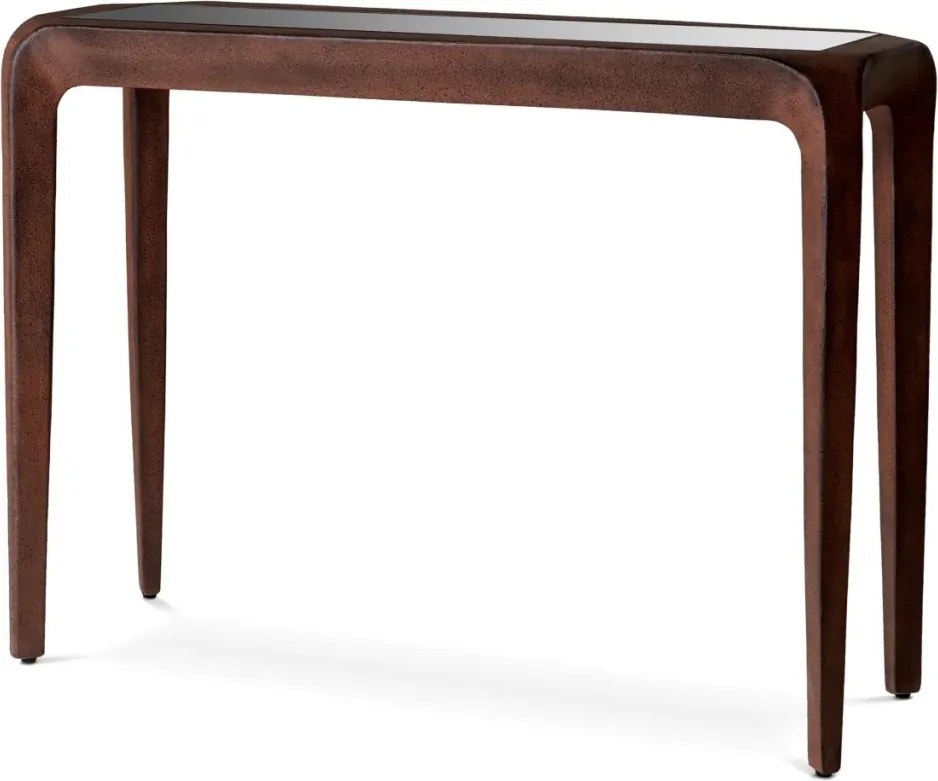 Consola LUX, Aluminiu Reciclat, Sticla Neagra, Quentin