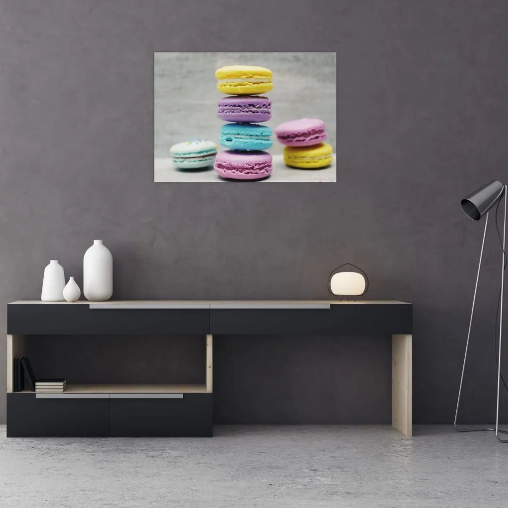 Tablou pe sticlă cu macarooni (70x50 cm)