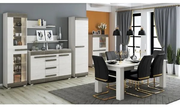 Raft de perete SARPA 23x92 cm alb