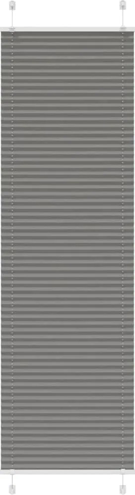 vidaXL Jaluză plisată Antracit 60x200 cm Lățime țesătură 59,4 cm