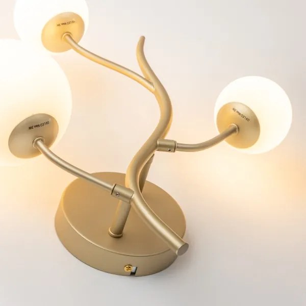 Aplică LED Brilagi MISTEL 3xG9/3W/230V auriu/alb