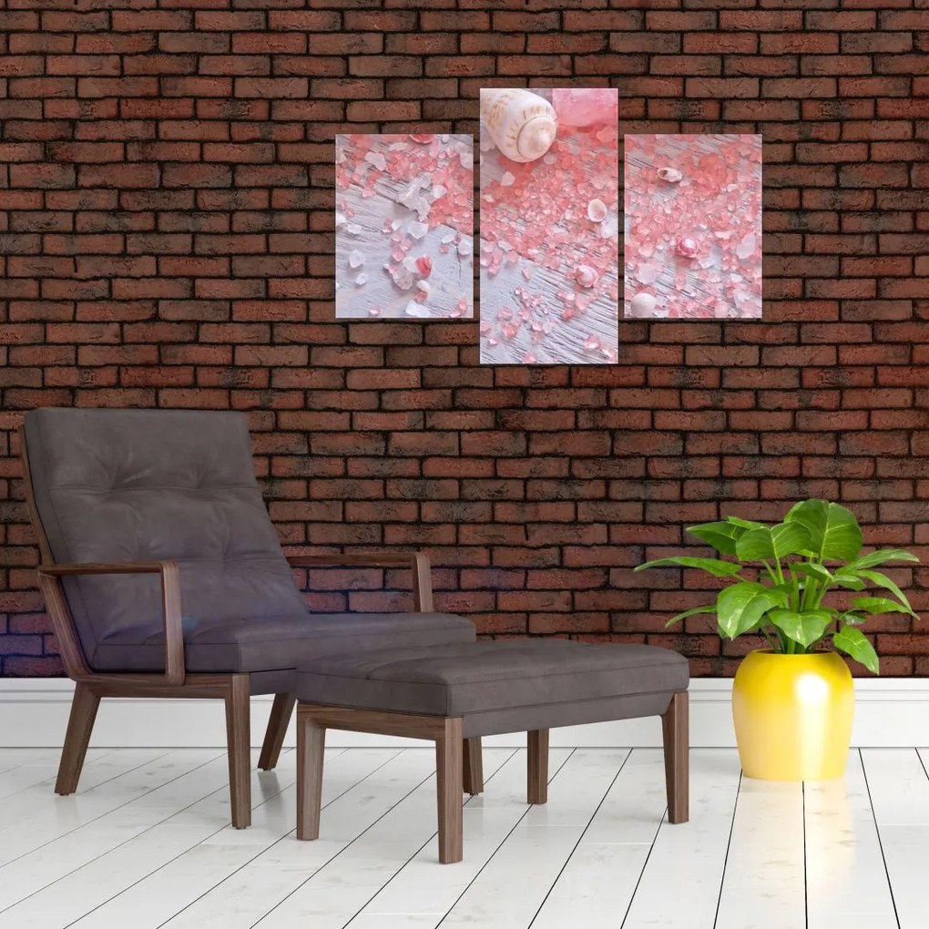 Tablou - Atmosfera de litoral în nuanțe roz (90x60 cm)