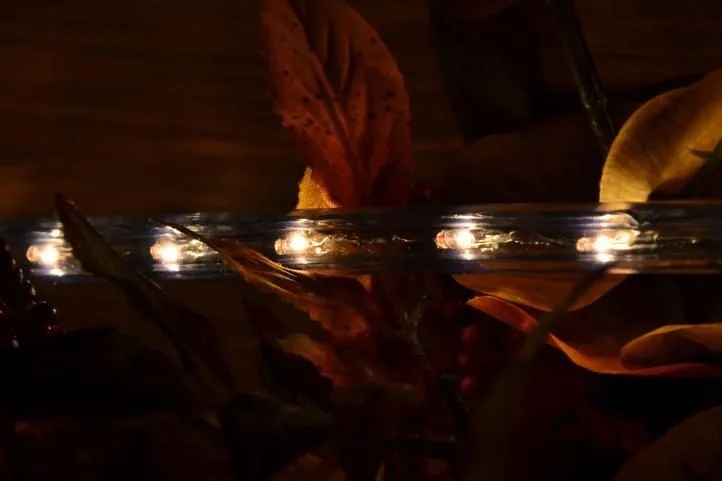 Cablu luminos - 1800 mini becuri, 50 m, alb cald