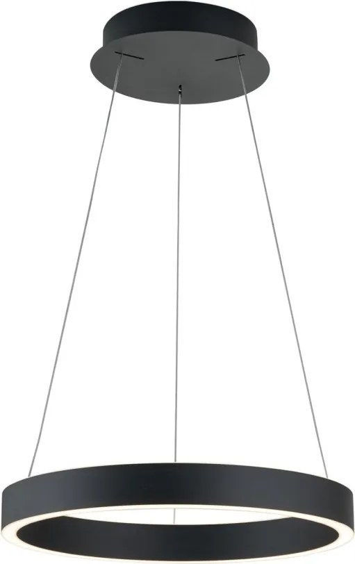 Lustra LED circulara iluminat sus si jos KOLK negru 40cm