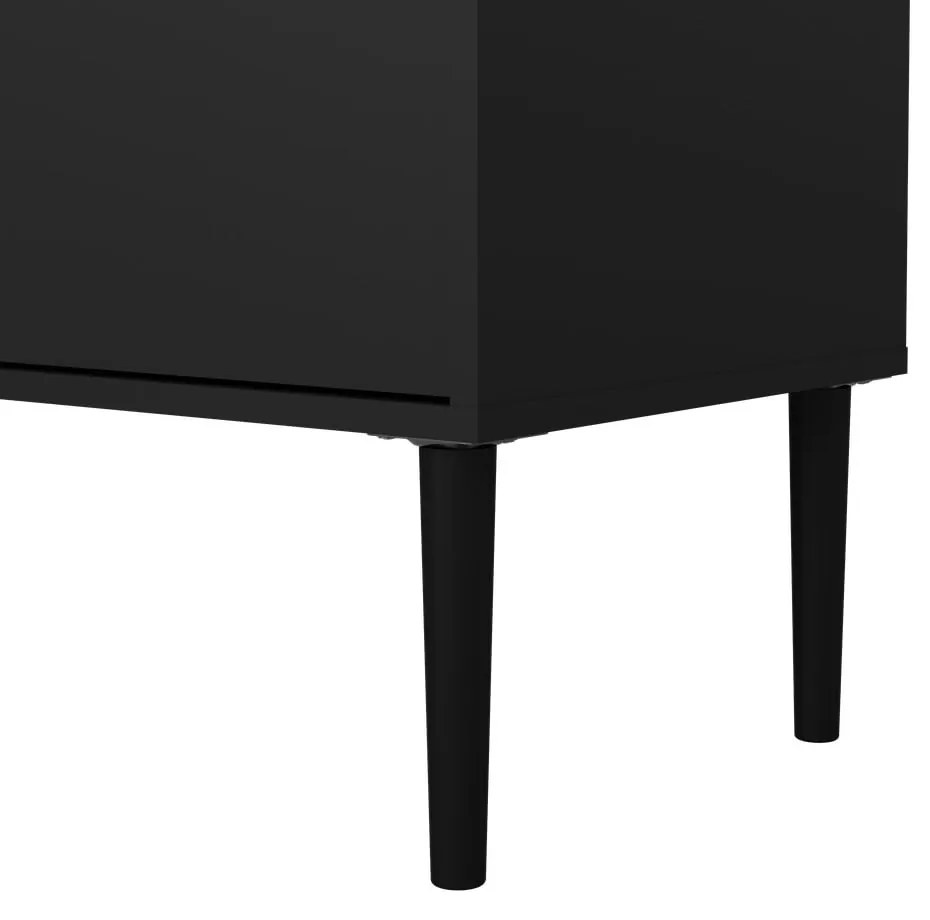 Comodă TV neagră 177x57 cm Media – Tvilum