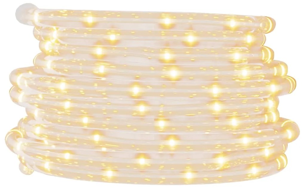 Cablu luminos cu 1200 LED-uri, alb cald, 50 m, PVC 1, Alb cald, 50 m