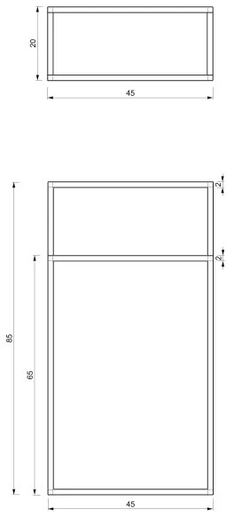 Suport de prosoape 85x45 cm negru