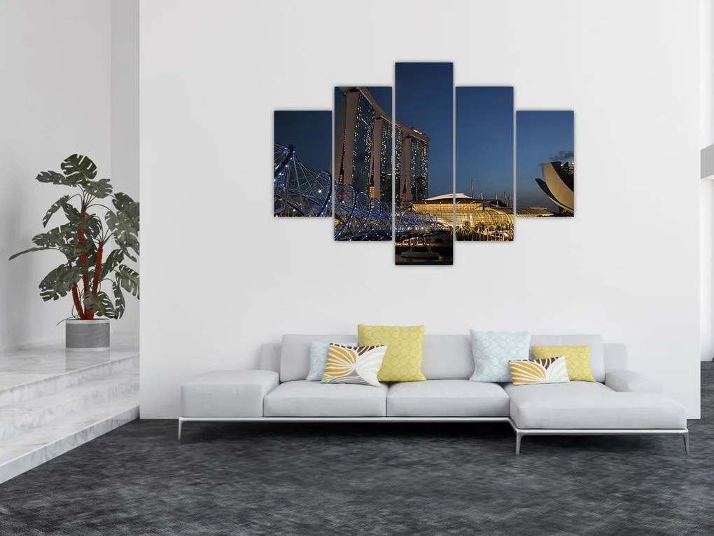Tablou cu metropolă modernă (150x105 cm)
