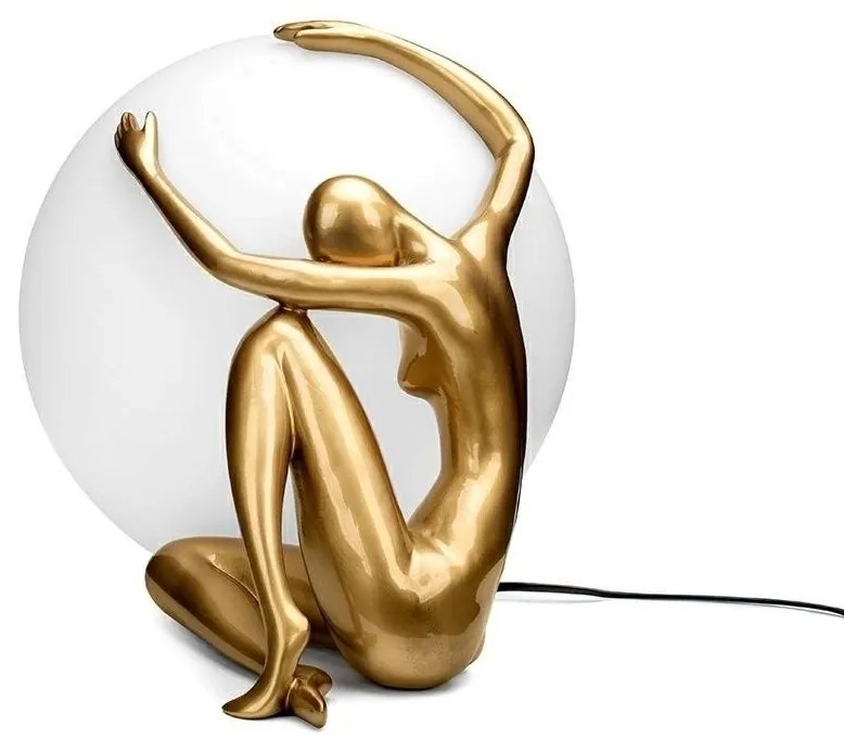 Lampa de podea decorativa cu design original Woman 50 auriu