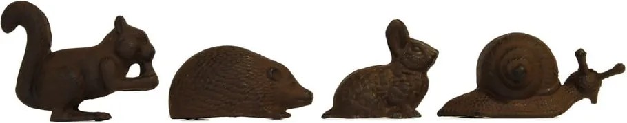 Statuete de grădină 4 buc. din metal Animals – Esschert Design