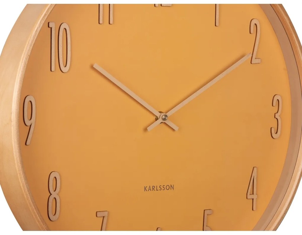 Karlsson 5996YE ceas de perete design galben,diametru 40 cm
