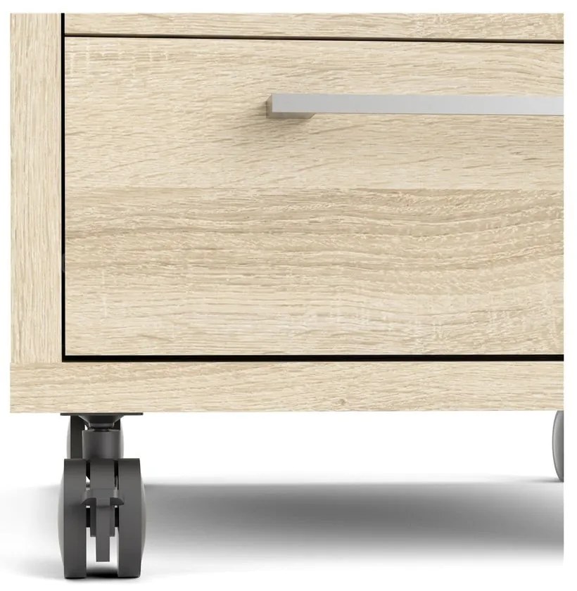 Dulap cu aspect de lemn de stejar cu încuietoare 48x68 cm Prima – Tvilum