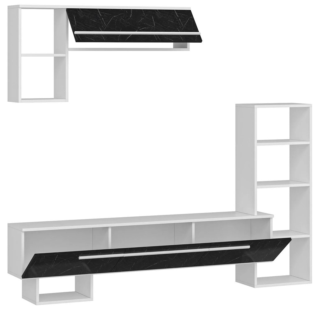Mobilier living Vipado (alb + negru) . 1095665