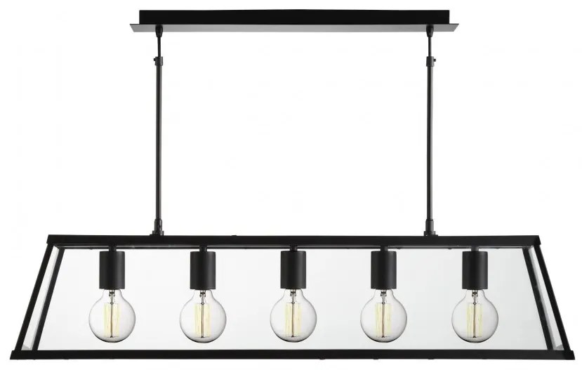 Lustra clasica design traditional Voyager 5L negru 4614-5BK SRT