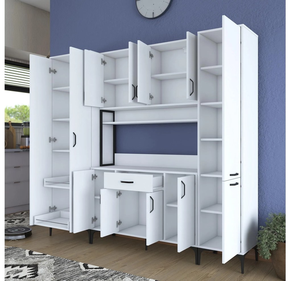 Set dulapuri bucătărie Bisaka 4 (alb) . 1094300