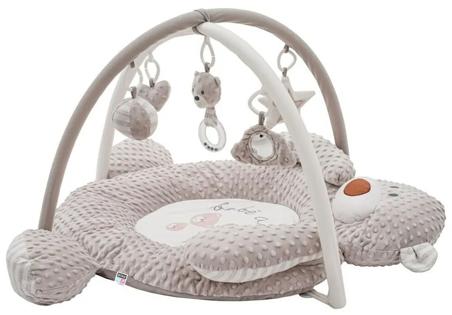 Pătură de joacă de lux PlayTo din Minky cu ursuleț Melody