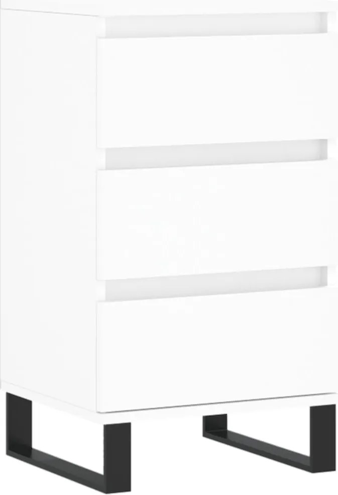 vidaXL Servantă, alb, 40x35x70 cm, lemn prelucrat