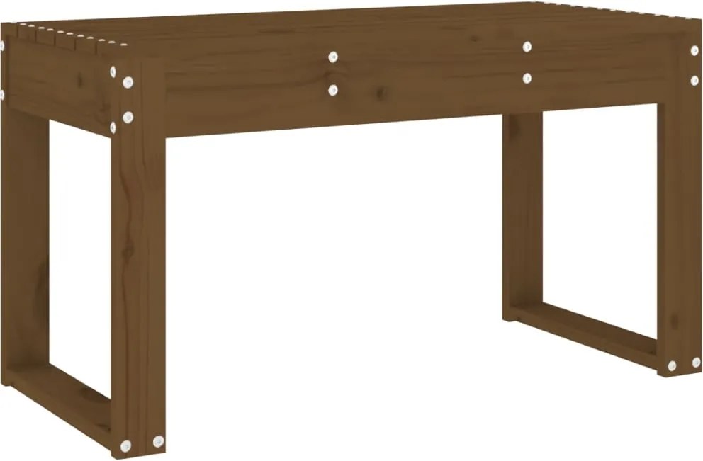 vidaXL Bancă de grădină, maro miere, 80x38x45 cm, lemn masiv de pin