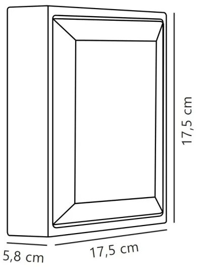 Aplică LED de exterior Nordlux OLIVER LED/9W/230V IP54 17,5x17,5 cm