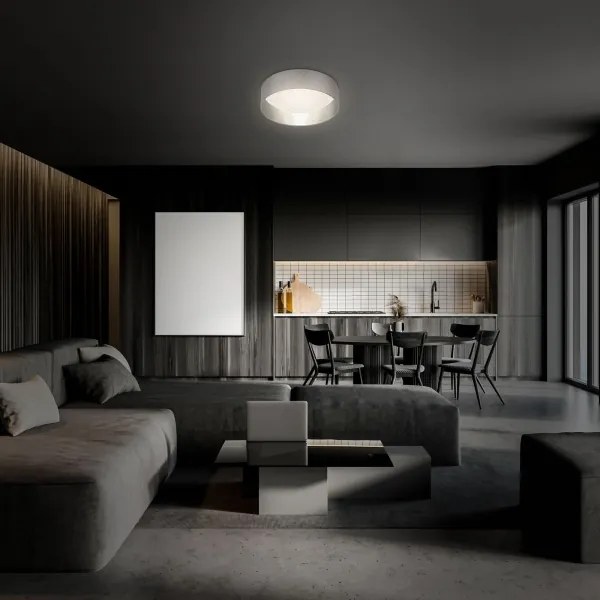 Plafonieră LED Briloner 3882-014 MAILA STARRY LED/18W/230V gri/argintiu