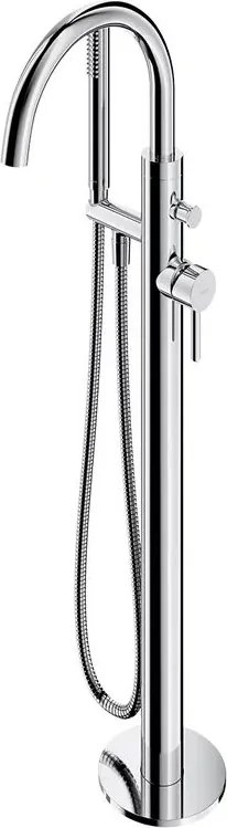 Baterie cada-dus freestanding Omnires Y monocomanda finisaj crom lucios