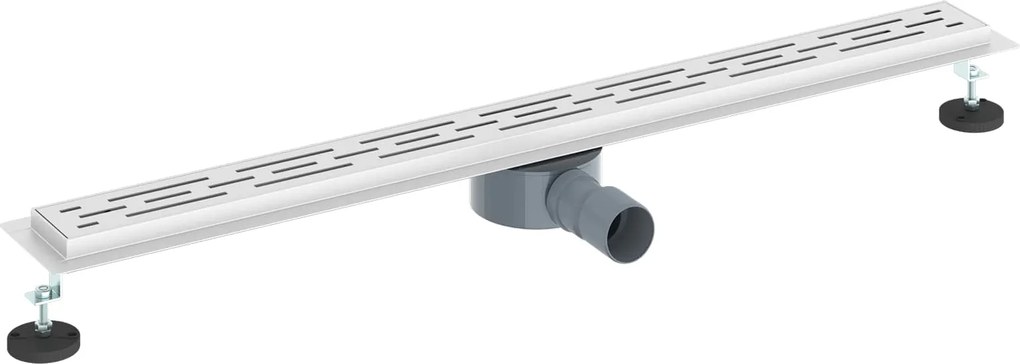 vidaXL Scurgere pentru duș cu capac din sticlă și sifon de 360° 90 cm