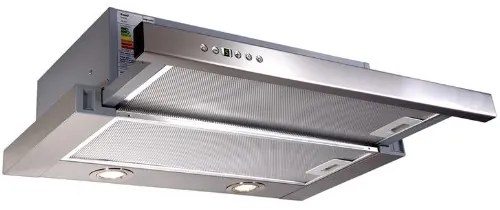 Hota KUGERR A100 - 60cm, Putere Absorbtie 624 mc/h, Inox - Aspirator, Decorativa, Puternica, Silentioasa, Telescopica, Incorporabila, de Perete